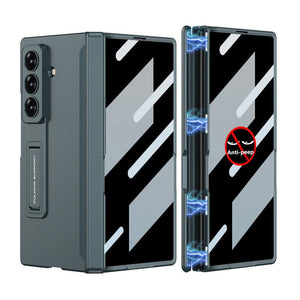 Magnetic Hinge Hidden Bracket All - included Case With Back Screen Protector For Galaxy Z Fold 7/6/5/4/3