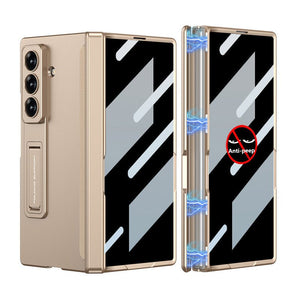 Magnetic Hinge Hidden Bracket All - included Case With Back Screen Protector For Galaxy Z Fold 7/6/5/4/3