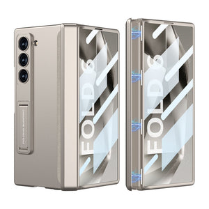 Magnetic Hinge Hidden Bracket All - included Case With Back Screen Protector For Galaxy Z Fold 7/6/5/4/3