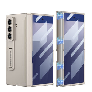 Magnetic Hinge Hidden Bracket All - included Case With Back Screen Protector For Galaxy Z Fold 7/6/5/4/3