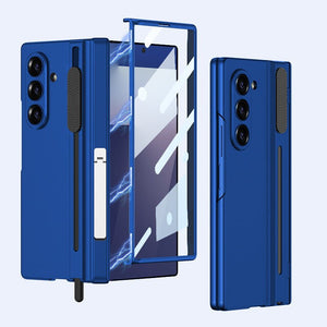 Magnetic Hinge Hidden Bracket All - included Case With Pen Box For Galaxy Z Fold 7