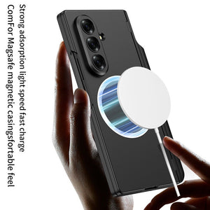 Magnetic Hinge Hidden Bracket All - included Case With Pen Box For Galaxy Z Fold 7/6/5/4/3