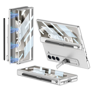 Magnetic Hinge Pen Slot Hidden Bracket All - included Case With Back Screen Protector For Galaxy Z Fold 7/6/5/4/3