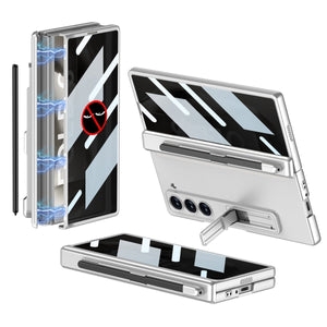 Magnetic Hinge Pen Slot Hidden Bracket All - included Case With Back Screen Protector For Galaxy Z Fold 7/6/5/4/3