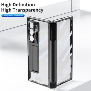 Magnetic Hinge Plating Case For Galaxy Z Fold 7/6/5/4/3 With Double Hinge Protector