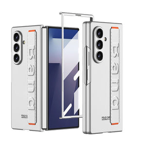 Magnetic Hinge Wristband All - included Phone Case With Back Screen Glass For Galaxy Z Fold 7