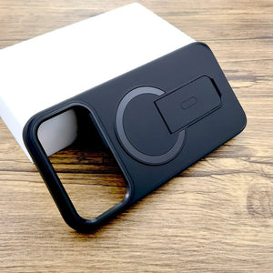Magsafe Wireless Charging With Stand Shockproof Armor Matte Case For iPhone 17 16 15 14 13 Series