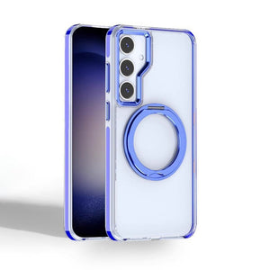 Metal Magnetic Bracket Anti - fall Protective Phone Case For Galaxy