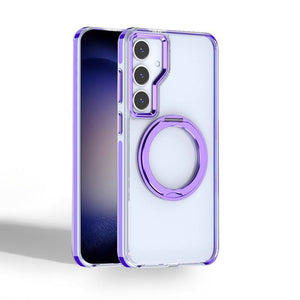 Metal Magnetic Bracket Anti - fall Protective Phone Case For Galaxy