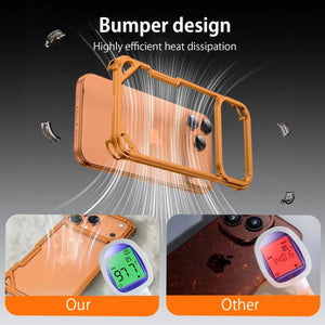 Minimalist Metal Support Wireless Charging Ultra - thin Phone Case for iPhone 17 Series