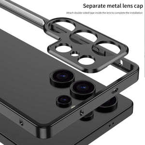 Titanium Metal Phone Case With Camera Protector For Galaxy S25 S24 S23 Ultra