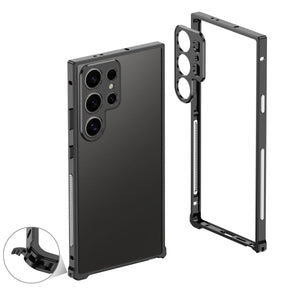 Titanium Metal Phone Case With Camera Protector For Galaxy S25 S24 S23 Ultra