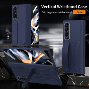 Wristband Holder Higne Shockproof Phone Case With Screen Protector For Galaxy Z Fold 7/6/5/4/3