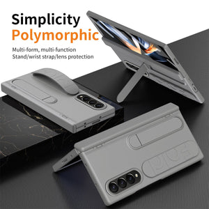 Wristband Holder Higne Shockproof Phone Case With Screen Protector For Galaxy Z Fold 7/6/5/4/3