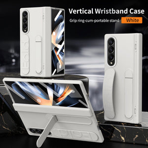 Wristband Holder Higne Shockproof Phone Case With Screen Protector For Galaxy Z Fold 7/6/5/4/3
