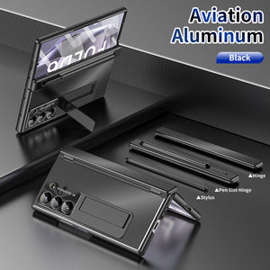 Aluminum Alloy Electroplating Shockproof Phone Case For Galaxy Z Fold 7/6/5/4/3