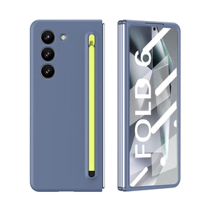 Anti - fall Protective Phone Case With Pen Tray Shell and Film For Galaxy Z Fold 7/6/5/4/3