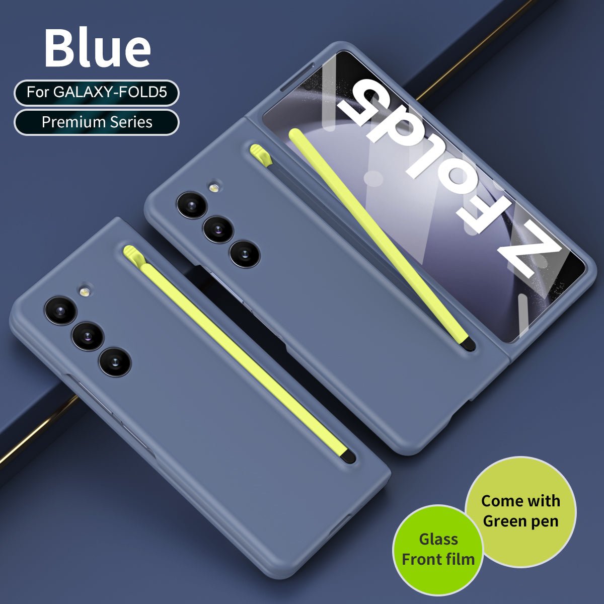 Anti - fall Protective Phone Case With Pen Tray Shell and Film For Galaxy Z Fold 7/6/5/4/3