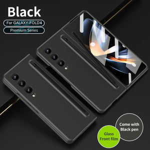 Anti - fall Protective Phone Case With Pen Tray Shell and Film For Galaxy Z Fold 7/6/5/4/3
