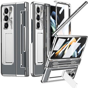 Armor Electroplated Shockproof Phone Case With Screen Protector For Galaxy Z Fold 7/6/5/4/3