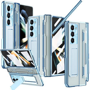 Armor Electroplated Shockproof Phone Case With Screen Protector For Galaxy Z Fold 7/6/5/4/3