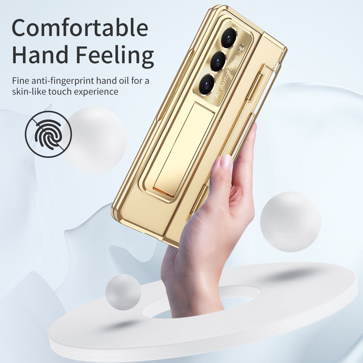 Armor Electroplated Shockproof Phone Case With Screen Protector For Galaxy Z Fold 7/6/5/4/3