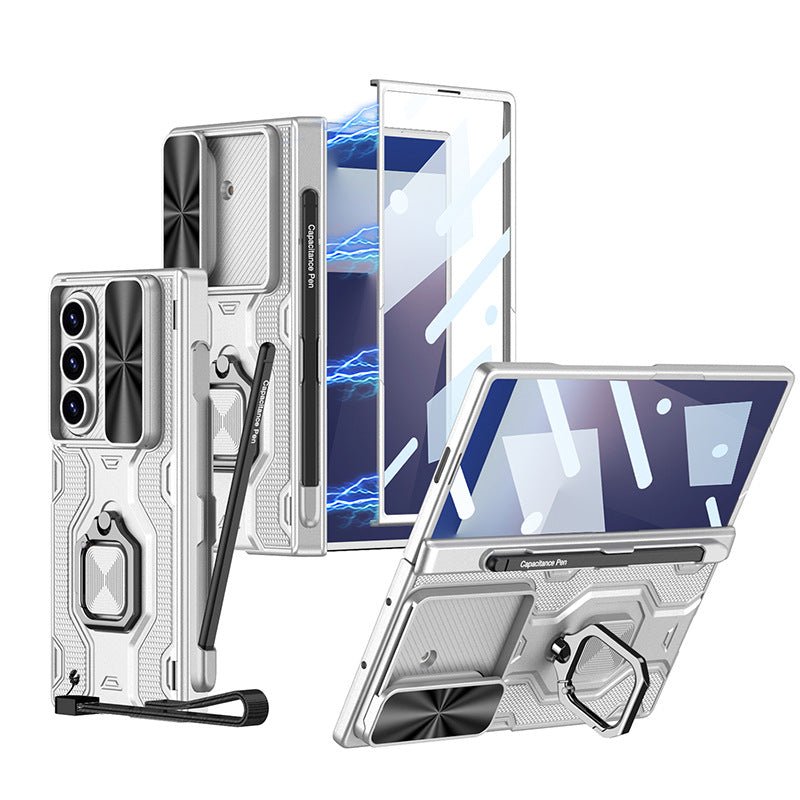 Armor Outdoor All - inclusive Phone Case With Pen Slot & Snap Ring For Galaxy Z Fold 7