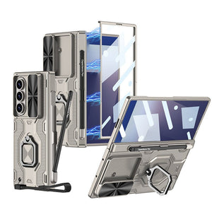 Armor Outdoor All - inclusive Phone Case With Pen Slot & Snap Ring For Galaxy Z Fold 7