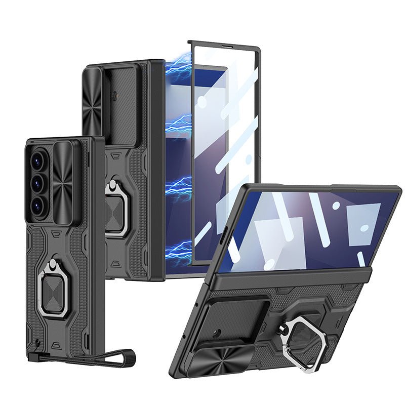 Armor Outdoor All - inclusive Phone Case With Snap Ring & Back Screen Protector For Galaxy Z Fold 7