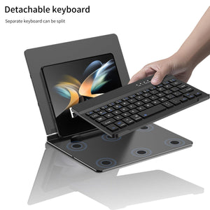 Bluetooth Magnetic Keyboard Metal Bracket For Galaxy Z Fold Series Come With keyboard+Metal Cover+Capacitive Pen+mouse