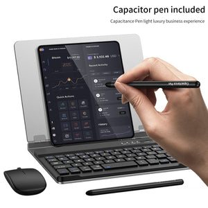 Bluetooth Magnetic Keyboard Metal Bracket For Galaxy Z Fold Series Come With keyboard+Metal Cover+Capacitive Pen+mouse