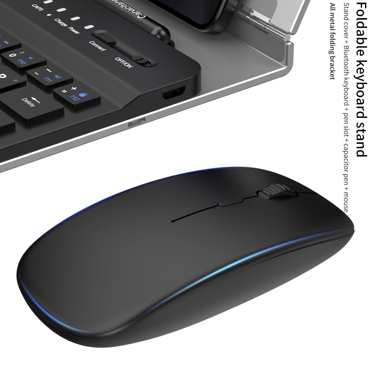 Bluetooth Magnetic Keyboard Metal Bracket For Galaxy Z Fold Series Come With keyboard+Metal Cover+Capacitive Pen+mouse