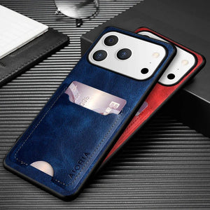 Brand New Card Holder Wallet Back PU Leather Case For IPhone 17 Series