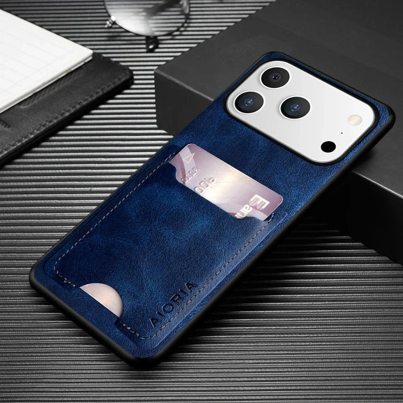 Brand New Card Holder Wallet Back PU Leather Case For IPhone 17 Series