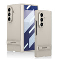Business - style Bracket Magnetic Hinge Phone Case With Back Screen Film For Galaxy Z Fold 7