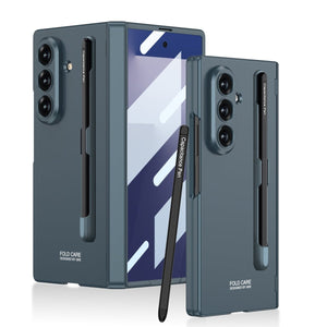 Business - style Magnetic Hinge Phone Case With Pen Slot & Stylus For Galaxy Z Fold7