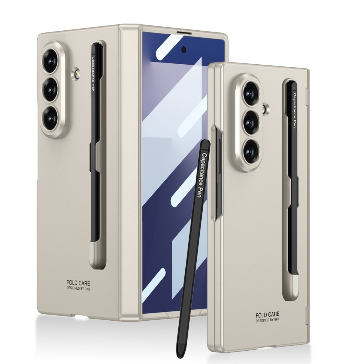 Business - style Magnetic Hinge Phone Case With Pen Slot & Stylus For Galaxy Z Fold7