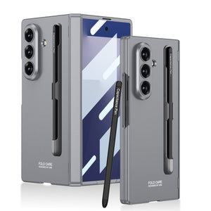 Business - style Magnetic Hinge Phone Case With Pen Slot & Stylus For Galaxy Z Fold7