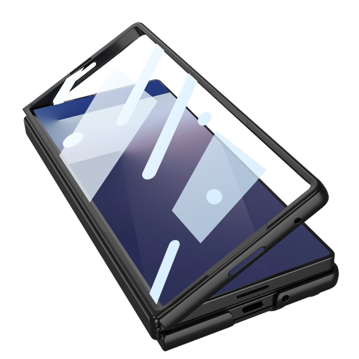 Business - style Pen Slot & Stylus Phone Case With Back Screen Protector For Galaxy Z Fold 7/6/5/4
