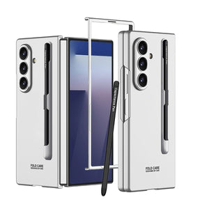 Business - style Phone Case With Pen Slot & Stylus For Galaxy Z Fold 7/6/5/4