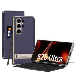 Caseme Flip Leather Case for Samsung Galaxy S23 S24 S25 S26 Ultra Kickstand Wallet Case