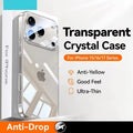 Crystal Transparent No Yellowing Lens Protection Shockproof Case For iPhone 17 16 15 Series
