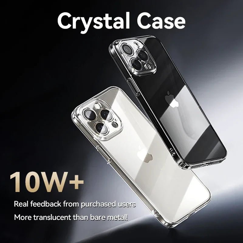 Crystal Transparent No Yellowing Lens Protection Shockproof Case For iPhone 17 16 15 Series