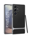 Electroplated Leather Shockproof Phone Case For Galaxy S25 S24 S23 Ultra Plus