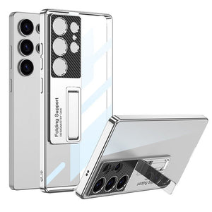 Electroplated Phone Case With Invisible Bracket For Galaxy S25 S24 S23 S22 Ultra