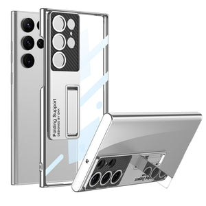 Electroplated Phone Case With Invisible Bracket For Galaxy S25 S24 S23 S22 Ultra