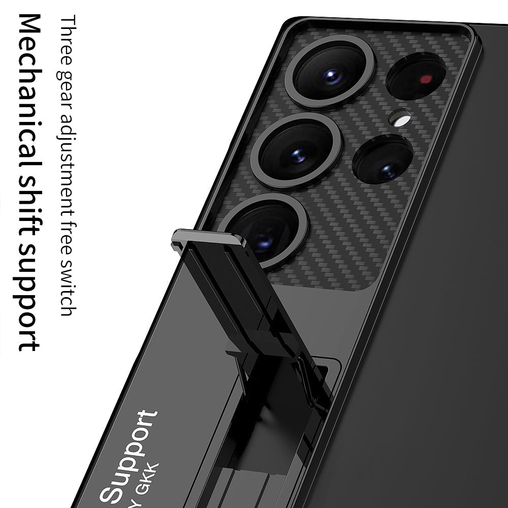 Electroplated Phone Case With Invisible Bracket For Galaxy S25 S24 S23 S22 Ultra