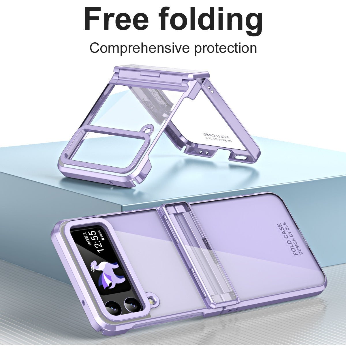 Electroplating Clear Phone Case For Galaxy Z Flip 7/6/5/4/3
