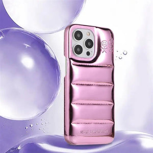 Fashion Warm Winter Jacket The Puffer Phone Case For iPhone 16 15 14 13 Series