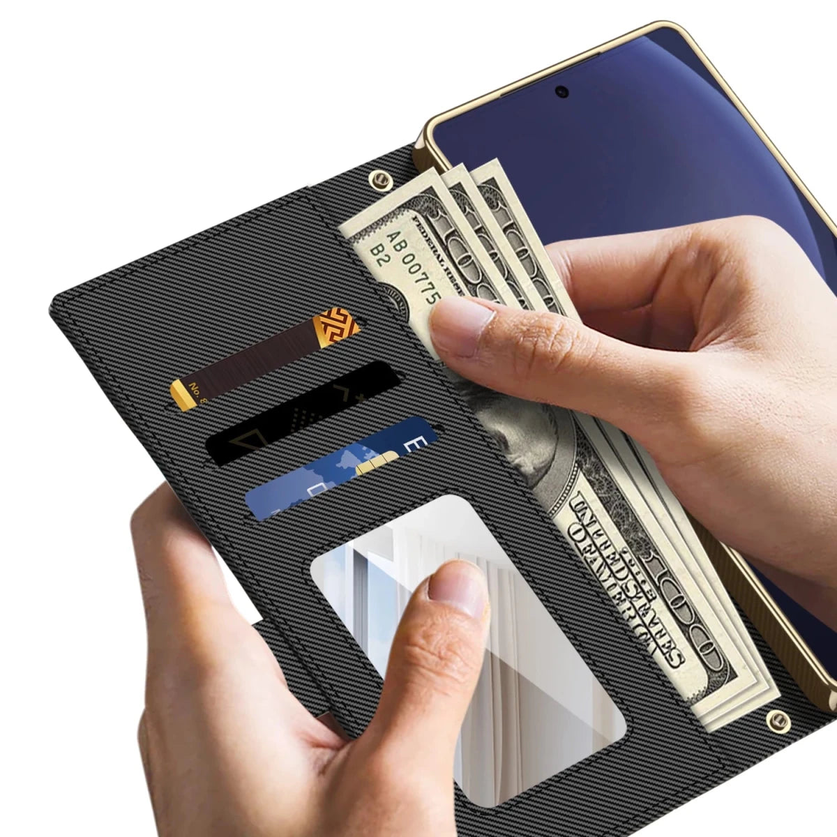 Flip Leather Case for Samsung Galaxy S26 S25 S24 Ultra Wallet Case